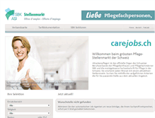 Tablet Screenshot of pflege-stellen.ch